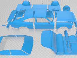 granada 3 door eu 1972 printable car 3D Принт Модель
