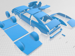 granada 3 door eu 1972 printable car 3D Принт Модель