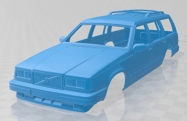 volvo 745 kombi us 1985 printable body car 3D Print Model .c4d .max .obj .3ds .fbx .stl .blend 