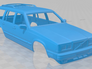 volvo 745 kombi us 1985 printable body car 3D printmodel
