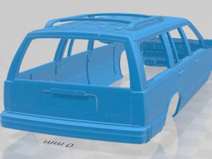 volvo 745 kombi us 1985 printable body car 3D Print Model