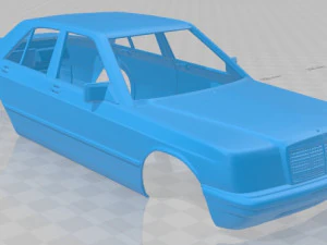 mercedes benz 190 w201 1982 printable body car 3D Print Model