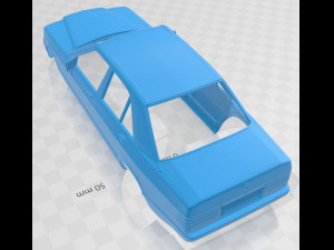 mercedes benz 190 w201 1982 printable body car 3Dプリントモデル