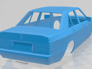 mercedes benz 190 w201 1982 printable body car 3D Print Model