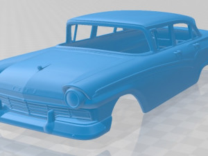 custom 300 fordor sedan 1957 printable body car 3D Print Model