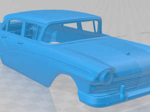 custom 300 fordor sedan 1957 printable body car 3D Принт Модель