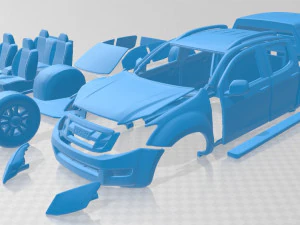 isuzu d-max cabine dupla caçador 2014 carro para imprimir Modelo de Impressão 3D
