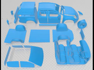 isuzu d-max double cab huntsman 2014 printable car 3D Print Model