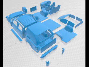 isuzu d-max double cab huntsman 2014 printable car 3D Print Model