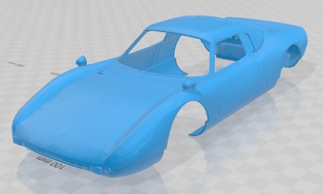 porsche 904 printable body car 3D Print Model .c4d .max .obj .3ds .fbx .stl .blend