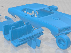 falcon 429 super cobra jet 1970 printable car 3D Принт Модель