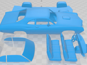 falcon 429 super cobra jet 1970 printable car 3D Принт Модель