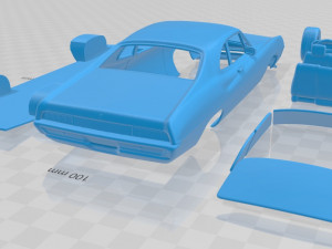 falcon 429 super cobra jet 1970 printable car 3D Принт Модель