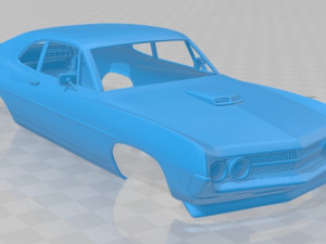 falcon 429 super cobra jet 1970 printable body car 3D Baskı Modeli