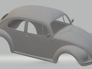 carrosserie imprimable volkswagen coccinelle 1300 Modèles 3D en vedette