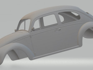 volkswagen beetle 1300 printable body Modèles 3D en vedette
