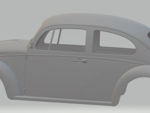 volkswagen beetle 1300 printable body Modèles 3D en vedette