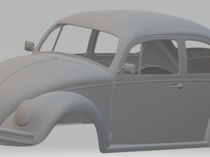 volkswagen beetle 1300 printable body Modèles 3D en vedette