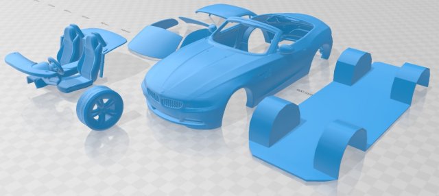 z4 2010 printable car Modèles 3D en vedette .c4d .max .obj .3ds .fbx .stl .blend