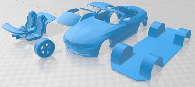 z4 2010 printable car 3D Print Model .c4d .max .obj .3ds .fbx .stl .blend 