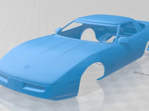 corvette c4 coupe 1983 printable body car 3D Print Model