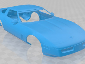 corvette c4 coupe 1983 printable body car 3D Print Model