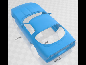 corvette c4 coupe 1983 printable body car 3D Print Model