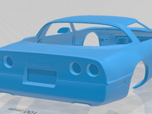 corvette c4 coupe 1983 printable body car 3D Print Model