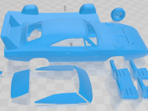 charger daytona hemi 1969 printable car 3D Принт Модель