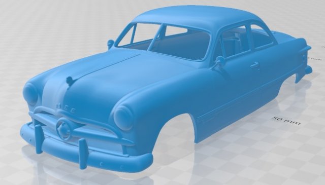 custom club coupe 1949 printable body car Modello di stampa 3D .c4d .max .obj .3ds .fbx .stl .blend 