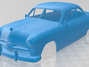custom club coupe 1949 printable body car 3D Print Model
