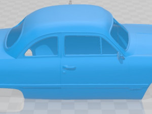 custom club coupe 1949 printable body car Modello di stampa 3D