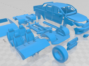 toyota hilux double cab 2016 printable car 3D 프린트 모델