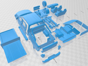 toyota hilux double cab 2016 printable car 3D 프린트 모델