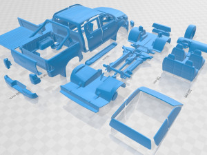 toyota hilux double cab 2016 printable car 3D 프린트 모델