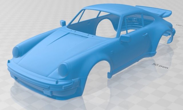 porsche 911 1973 printable body car 3D प्रिंट मॉडल .c4d .max .obj .3ds .fbx .stl .blend 