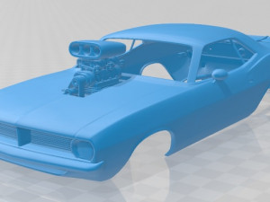 plymouth barracuda dragster 1974 printable body car 3Dプリントモデル
