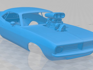 plymouth barracuda dragster 1974 printable body car 3D Принт Модель