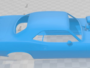 plymouth barracuda dragster 1974 printable body car 3D Принт Модель