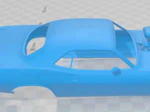 plymouth barracuda dragster 1974 printable body car 3D Print Model