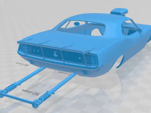 plymouth barracuda dragster 1974 printable body car 3D Print Model