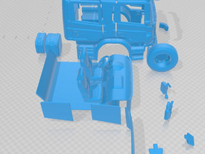 scania p310 crew printable cab truck 2011 in separate parts 3D Принт Модель