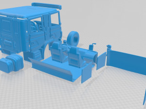 scania p310 crew printable cab truck 2011 in separate parts 3D Принт Модель