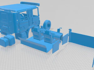 scania p310 crew printable cab truck 2011 in separate parts 3D Print Model