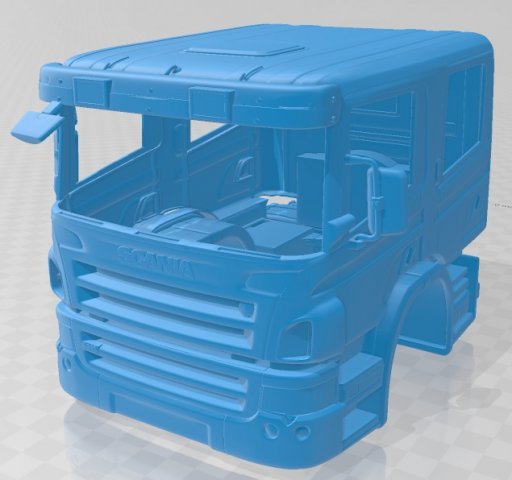 scania p310 2011 printable body cab 3D 프린트 모델 .c4d .max .obj .3ds .fbx .stl .blend 