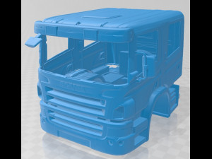 scania p310 2011 printable body cab 3D 프린트 모델