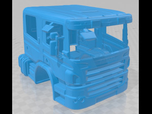 scania p310 2011 printable body cab 3D 프린트 모델