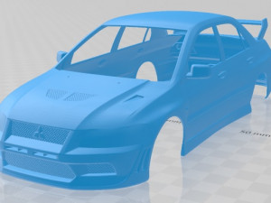 mitsubishi lancer evolution 2001 printable body car 3D Print Model