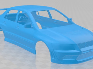 mitsubishi lancer evolution 2001 printable body car Modello di stampa 3D