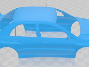 mitsubishi lancer evolution 2001 printable body car Modello di stampa 3D